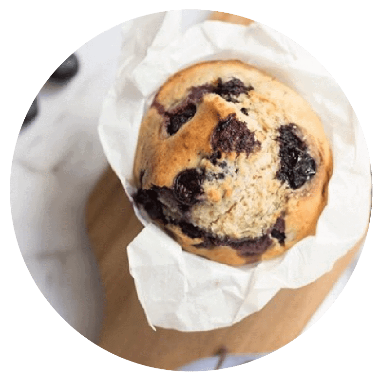 与墨尔本的营养师一起工作188金宝搏app体育，再次享用所有食物，如这种蓝莓松饼