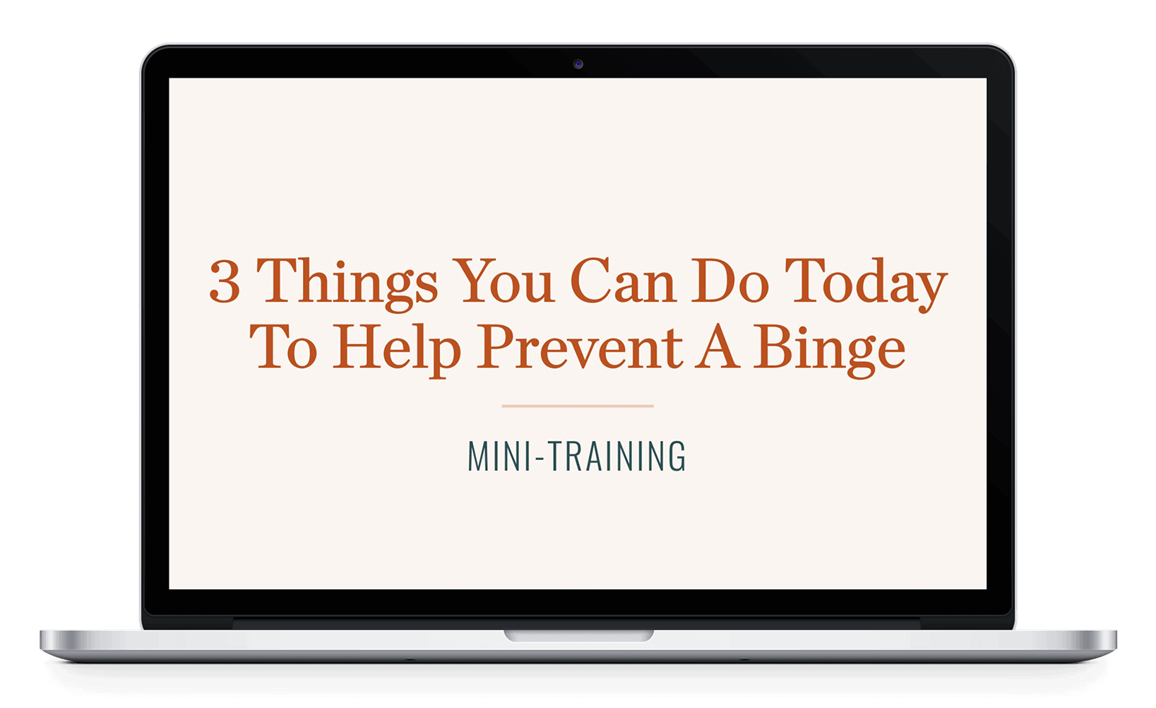 笔记本电脑图形带有盖板幻灯片阅读3件事，您今天可以做的3件事，以防止暴饮暴食感觉良好188金宝博备用网址